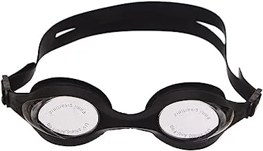 Generic Feeldaa Plastic Anti Fog Swimming goggles With Silicone Strap And Nose Clip Suitable For Kids - Black