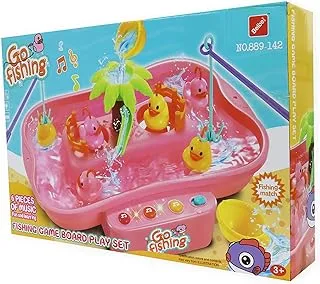 Fishing gme board play set with sound and light