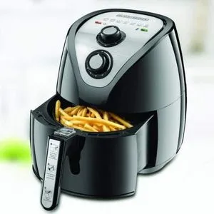 BLACK+DECKER AF200 Air Fryer Without Oil, 2.5 Liter, Black -