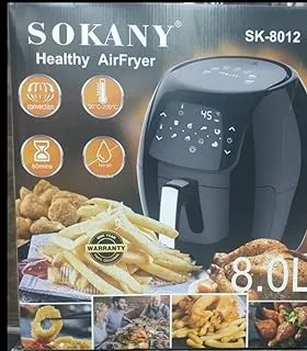 Sokany Oil Free Healthy Air Frying Pan with Digital Touch Screen - 7 Liter SK-8012