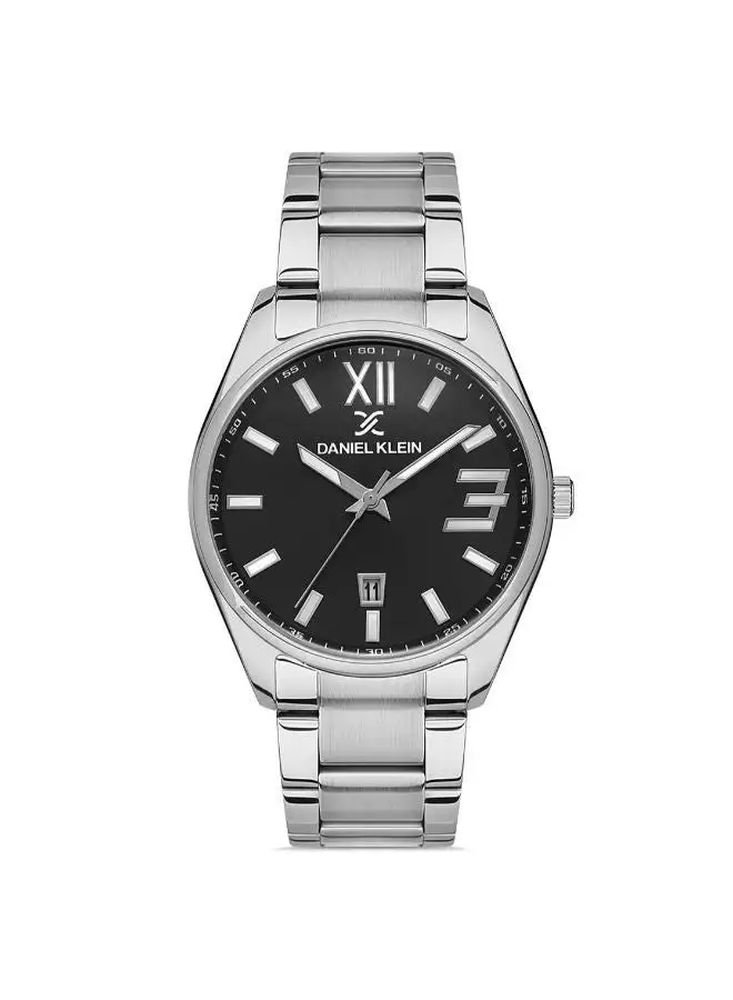 DANIEL KLEIN Stainless Steel daniel_klein Men Black Dial round Analog Wrist Watch DK.1.13294-2