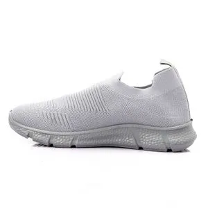 Roadwalker Slip On Textile Rubber Sole Sneakers - Grey