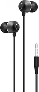 XO EP26 Music Earphone With HD Sound Quality And Microphone For 3.5mm Jack - Black, Wired Headphones Headset