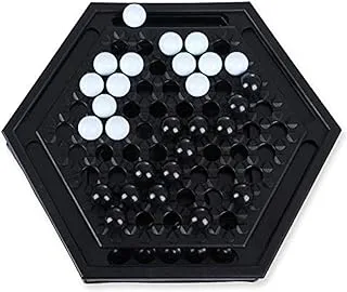 EzzySo Abalone Brain Teaser Board Game (Black/White)