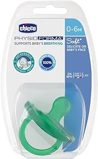 Chicco Silicone Soother Physio Soft - 0-6M - 1 Piece, Green