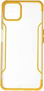 Generic Plastic Back Cover Protector With Strong Colorful Edges For Oppo A72 5G - Yellow Rwd