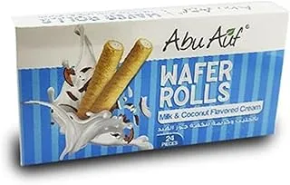 Abu Auf Wafer rolls milk&coconut 24 pieces