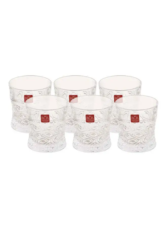 RCR Soul Crystal Cup Set, 6 Pieces Clear 320ml