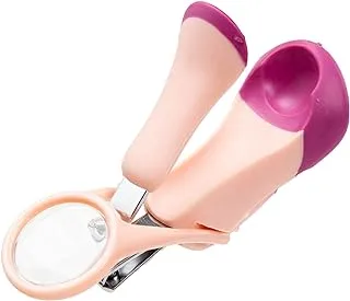 TRUE Baby nail clipper with lens pink 1 Piece