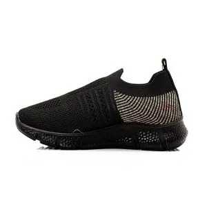 Roadwalker Slip On Kids Textile Sneakers - Black