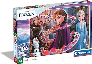 Clementoni Puzzle Glitter Frozen 2 104 Pieces 1, Multicolor, 20162