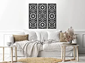 Home Gallery Decorative arabesque style sticker wall art 3 panels 80x80 cm