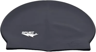 SPURT Granular Silicone Swimming Cap in Bag For Adults Navy