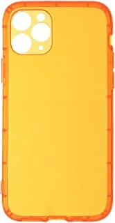 Generic Silicone Phosphoric Back Cover Protector With Strong Edges For Iphone 11 Pro - Orange