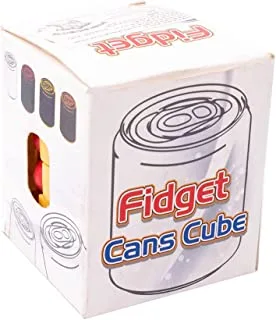 Generic Plastic fidget cans cube spinning for kids - multi color