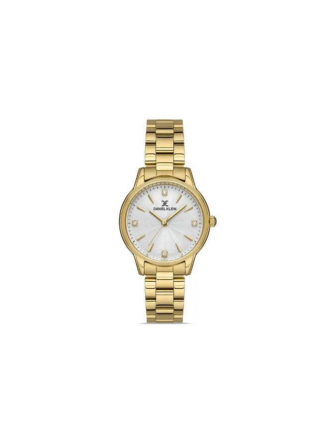 DANIEL KLEIN Stainless Steel daniel_klein women White Dial round Analog Wrist Watch DK.1.13247-4