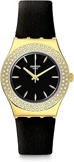 Swatch Analogue Quartz Irony Medium YLG141 Goldy Show Watch, strap