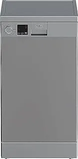 Beko dishwasher 45 cm 5 program 10 person silver led display - half load - time delay