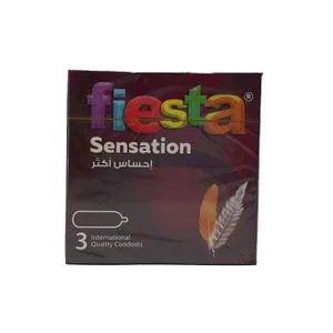 Fiesta Sensation Condoms - Ultra Thin For Maximum Feeling - Pack Of 3