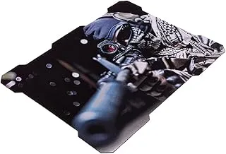 Generic XC-X5 Rubber Rectangle Gaming Mousepad With Soldier Design For Pc 30 * 25 CM - Multi Color