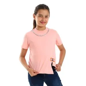 Bongo Girls Decorative Neck Chain Plain Tee - Simon