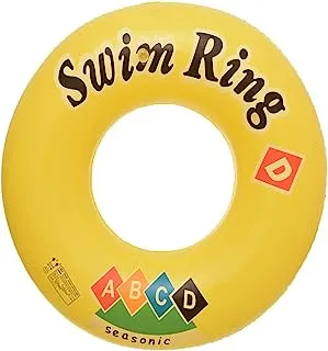 Generic Neoprene Circle Swimming Pool Inflatable Float With Letters Design For Swimming 70 CM - Yellow