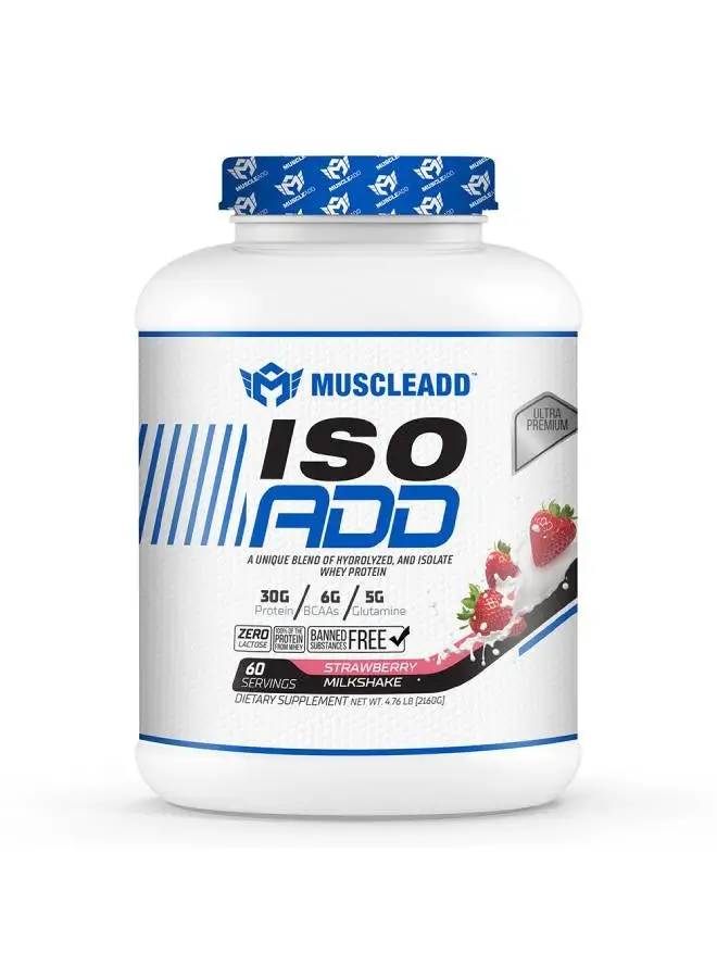 MUSCLEADD Muscle Add Iso Add-30Serv.-1080G.Strawberry Ice Cream