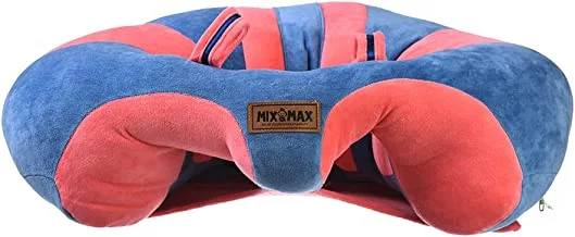 Mix & Max Microfiber Baby Sitting Pillow For Unisex-Blue&Watermelon-53 * 66 * 19cm