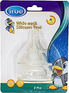 TRUE feeding bottle teat WIDENECK +3 medium 2 Piece