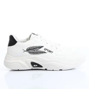 Casual Sneakers For Women - White & Black