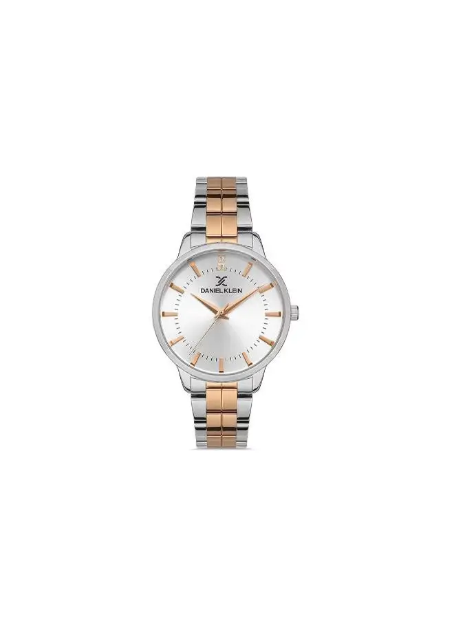 DANIEL KLEIN Stainless Steel daniel_klein women Silver Dial round Analog Wrist Watch DK.1.13259-4