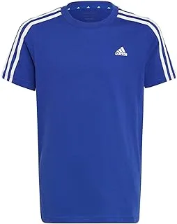 تي شيرت قطني 3 خطوط من Adidas Essentials للأطفال للجنسين