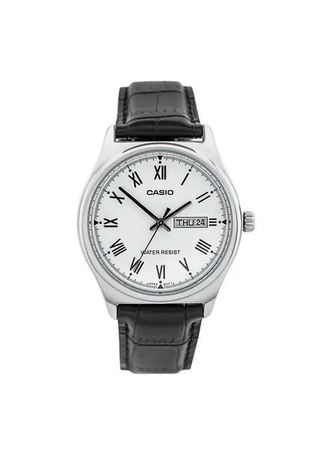 CASIO Leather Analog Watch MTP-V006L-7BUDF