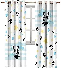 Naguib Selim offer 2 curtains of K335 3D Printed Curtain for Kids Bedroom, Multi Color, 280 * 140 cm