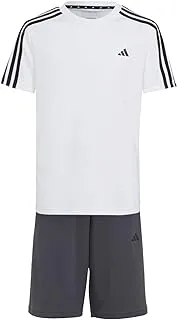 طقم تدريب مناسب للجنسين من Adidas Train Essentials AEROREADY 3-Stripes مناسب للجنسين بدلة رياضية للأطفال من الجنسين