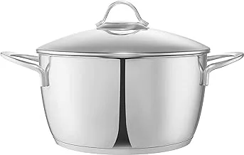 Tefal Zahran moderna stewpot with handles, 24 cm, stainless steel - 330090005