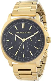 Michael Kors Watch for Men, Quartz Movement, Analog Display, Gold Gold Strap-MK8969