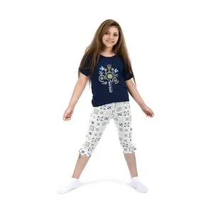 Junior High Quality Cotton Blend And Comfy   Kids Pajama Set 