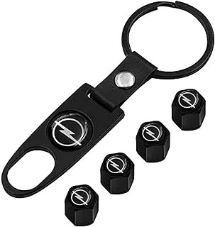 4 tire Valve Cap, Opel Logo with Key Chain to scroll the valve cap