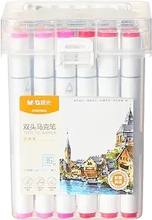 M&G Double-Headed Marker Hand Painting Design Set - 36Pcs - No:Apmv0902