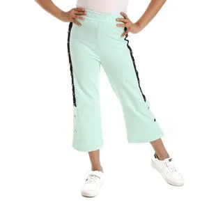 Bongo 3 Press Button Closure Ankle Mint & Black Girls Pants