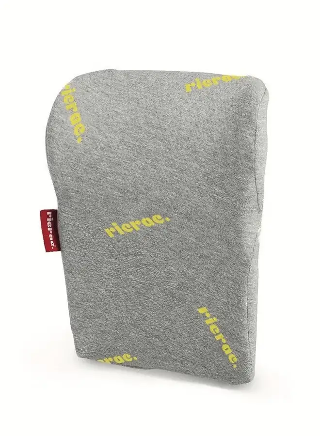 ricrac Ruf- Full Back Support Pillow Grey With Logo Yellow