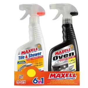 Maxell Magic Spray Tile and Shower Cleaner - 500ml + Oven Cleaner - 500ml