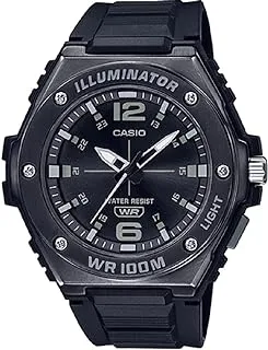 Casio MWA-100HB-1AVDF Watch for Men Analog Black Resin Band