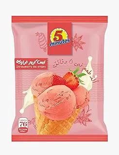 5 Minutes Strawberry ice cream bag Sachet - 200gm