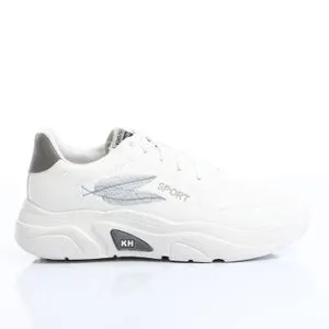 Casual Sneakers For Women - White & Grey