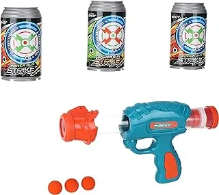 Generic Plastic Bullet Shooting Gun With Rubber Bullets For Kids Set Of 5 Pieces - Multi Color