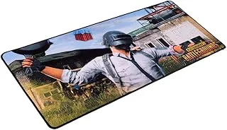 Generic Rubber Rectangular Gaming Mousepad With War Design For Pc 70x30 CM - Multi Color