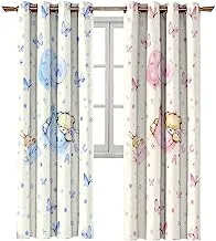 Naguib Selim offer 2 curtains of K327 3D Printed Curtain for Kids Bedroom, Multi Color, 280 * 140 cm