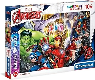 Clementoni 20181, Marvel Brilliant Puzzle for Children - 104 Pieces, Ages 6 years Plus